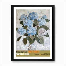 A World Of Flowers, Van Gogh Exhibition For Get Me Not 3 Art Print