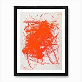 'Red And Orange' Art Print