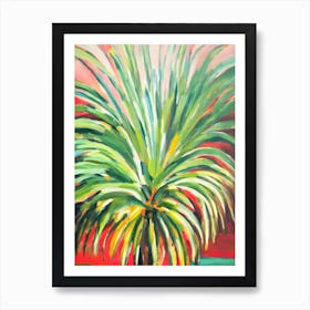 Ponytail Palm 2 Impressionist Painting Plant Art Print