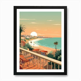 Costa Del Sol, Spain, Graphic Illustration 4 Art Print