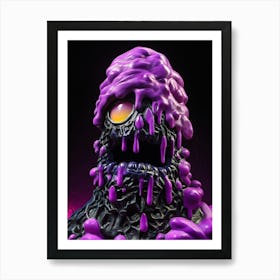 Purple Monster Art Print