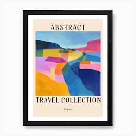 Abstract Travel Collection Poster Bulgaria 3 Art Print