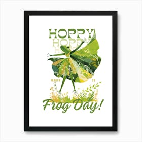 Happy World Frog Day Art Print