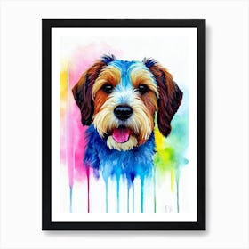 Glen Of Imaal Terrier Rainbow Oil Painting Dog Art Print