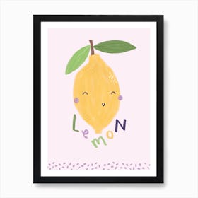 Cute Lemon Nursery Baby And Kids Art Print