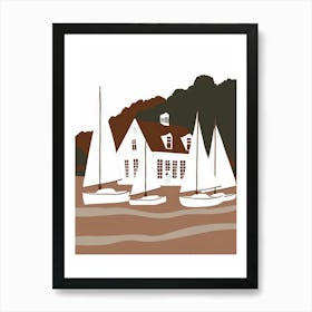 Sailboats On The Water 6 Art Print