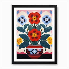 Flower Motif Painting Petunia 1 Art Print