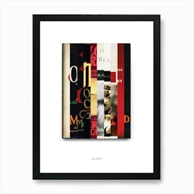 Cormac McCarthy - Book Lover Abstract Print -First Edition Covers Poster