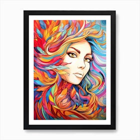 I'm colourful Art Print