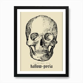 Funny Bald Skull Art Print