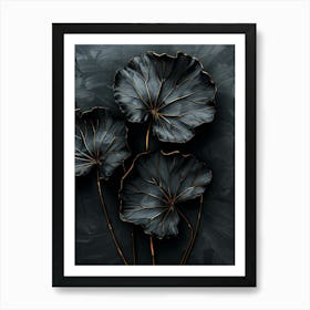 Lotus Leaves 1 Art Print