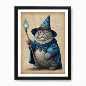 Wizard Cat Art Print