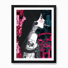 Lolly Pop Girl Art Print