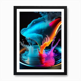 Boiling Water Waterscape Pop Art Photography 1 Art Print