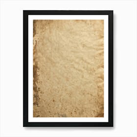 Antique Paper Exhibiting A Rustic Pattern Aged Sepia Tones With Gentle Creases And Worn Edges Hint (4) Art Print