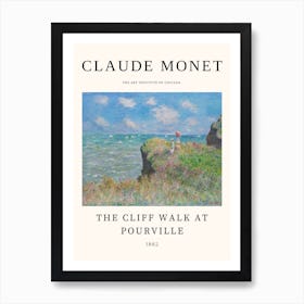 Cliff Walk At Pourville - Claude Monet Art Print