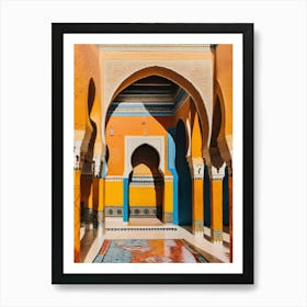 Courtyard In Morocco 2 Art Print