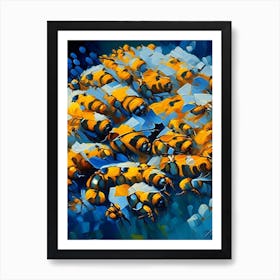 Swarm Of Bees 3 Painting Art Print
