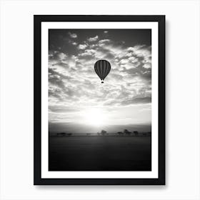 Hot Air Balloon In The Sky Art Print