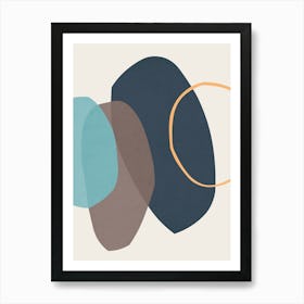 Colorful abstract shapes 43 Art Print