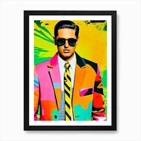 G Eazy Colourful Pop Art Art Print