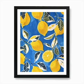 Lemons On Blue 2 Affiche