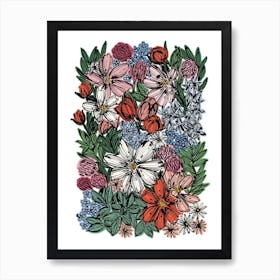 Vibrant Floral Art Print