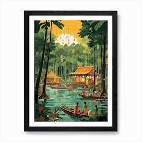 Bali, Indonesia, Graphic Illustration 2 Art Print