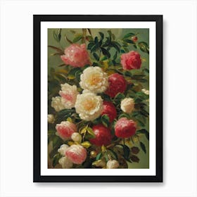 Camellia Painting 3 Flower Art Print