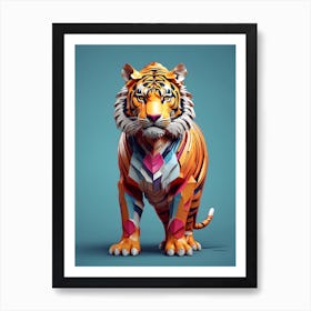 Geometric Tiger Art Print