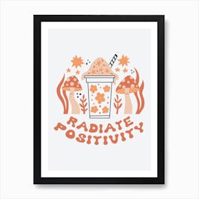 Radiate Positivity Ice Cream Art Print