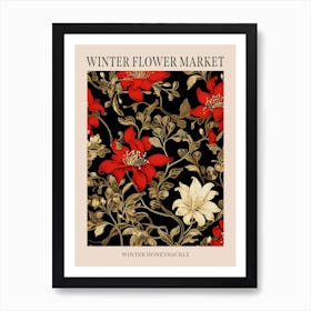 Winter Honeysuckle 3 Winter Flower Market Poster Art Print