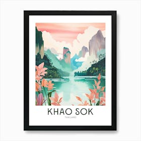 Khao Sok Travel Poster Affiche