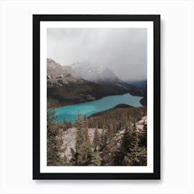 Blue Lake Forest Art Print