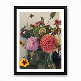 Dahlias 1 Art Print