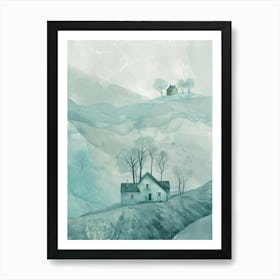 House On The Hill Canvas Print Art Print