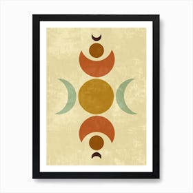 Moon Phases 1 Art Print