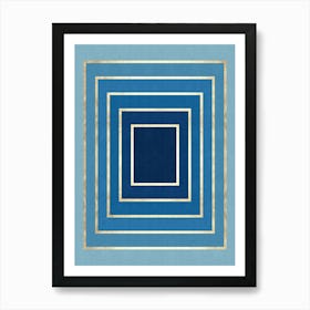 Modern gradient geometry 6 Art Print