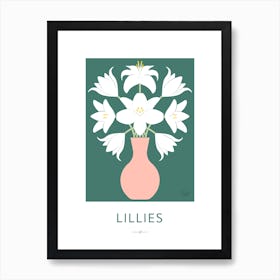 Lillies Flower Market Art Print Art Print