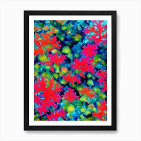 Acropora Gemmifera 2 Vibrant Painting Art Print