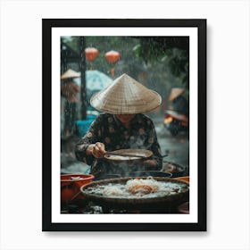 Rainy Day In Vietnam Art Print