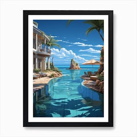 Fantasy Summer House 2 Art Print