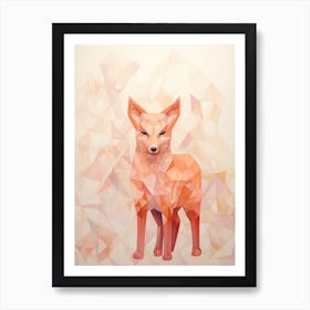 Geometric Abstract Animal Illustration 5 Art Print