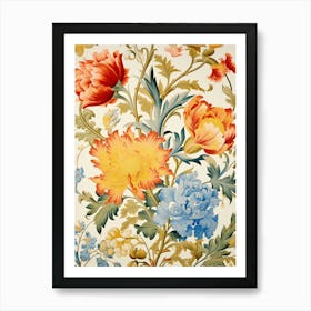 Floral Wallpaper 17 Art Print