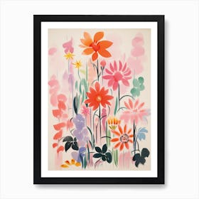 Flowers In The Garden Art Print