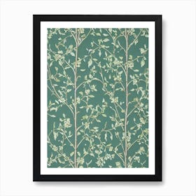 Birch tree Vintage Botanical Art Print