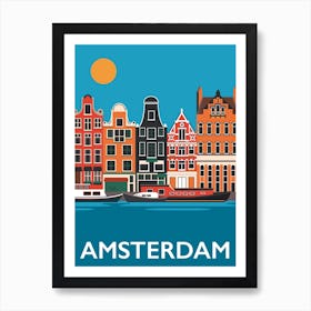 Amsterdam Blue Art Print