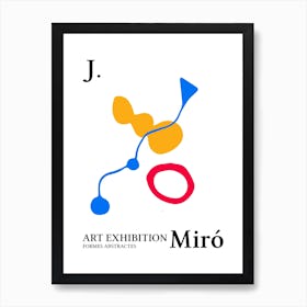 Joan Miro Shapes Poster Inspired Art Print