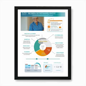 A Detailed Information Graphics Showing The Comprehensive Care Pathway Balancing Health Management Art Print