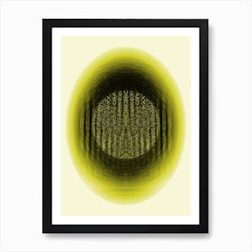 Dark Cosmic Egg Yellow 1 Art Print